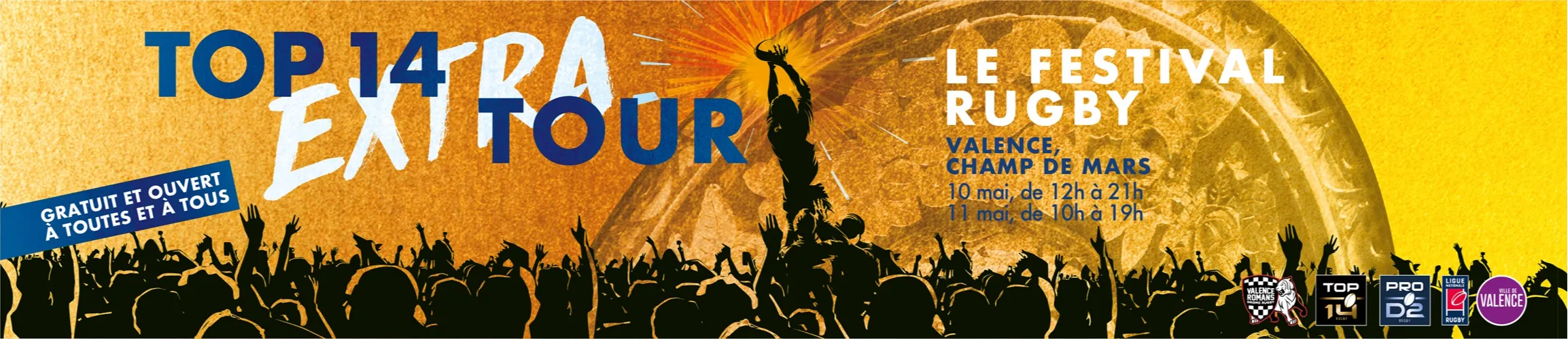 TOP 14 EXTRA TOUR : PREMIER ARRÊT A VALENCE LES 10 ET 11 MAI !