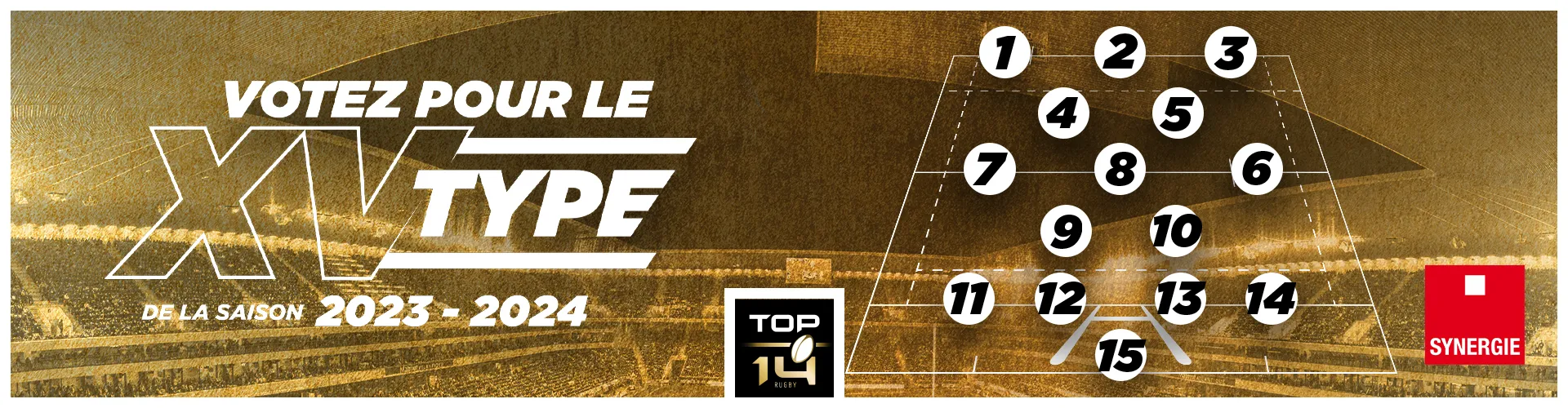Composez votre XV Type de la saison de TOP 14