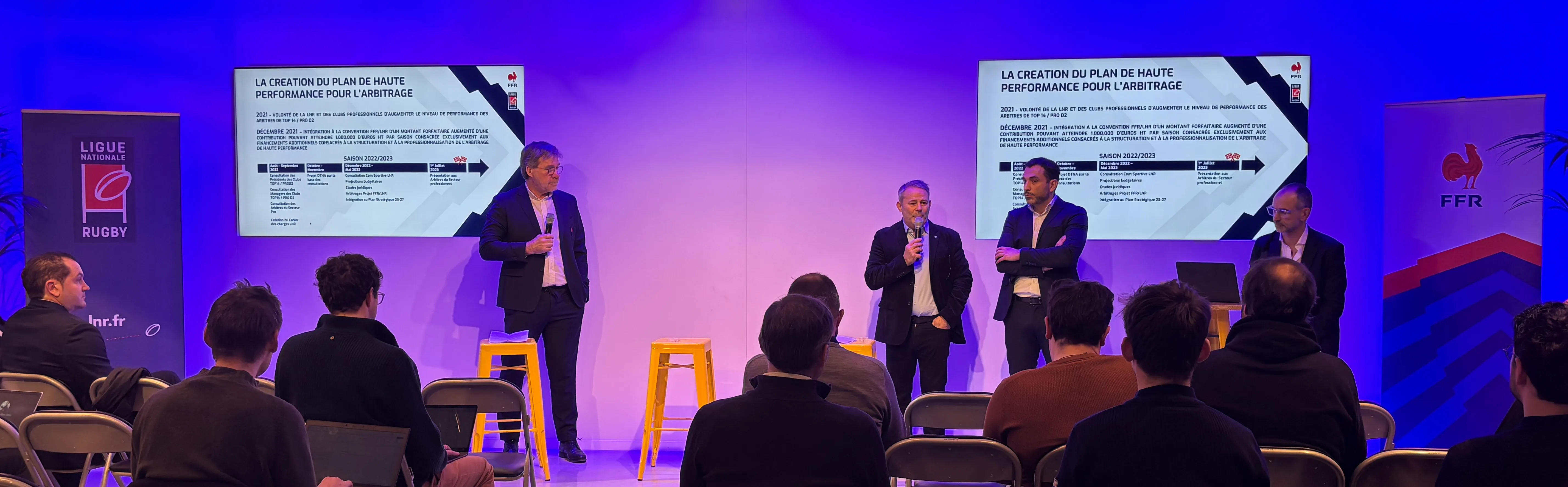 La LNR et la FFR dans les locaux de la Poste au sujet de l'arbitrage