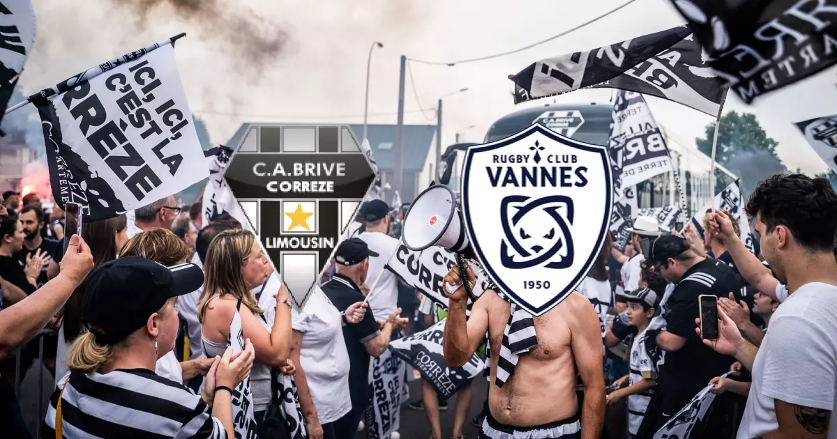 1ère journée de PRO D2 :  score nul entre Club Athlétique Brive Corrèze Limousin et Rugby Club Vannes (30-30)