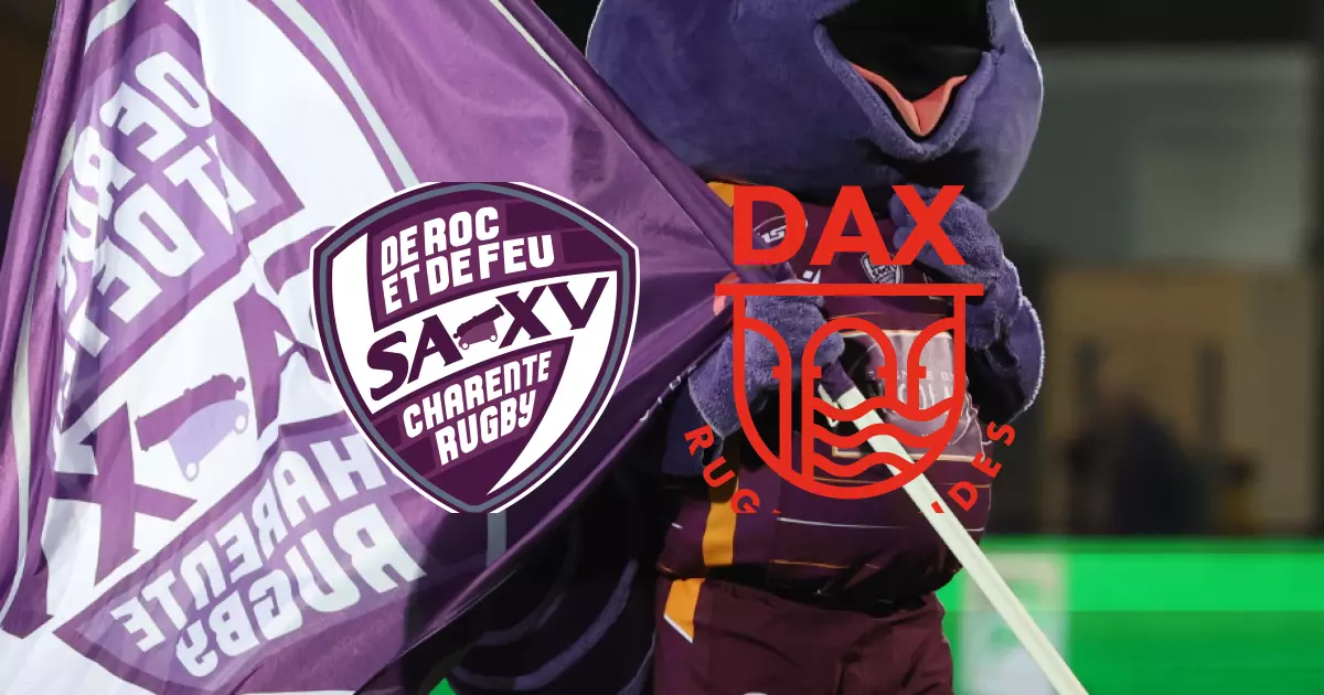 J3 de PRO D2 : SA XV Charente s'accorde un succès 28-23 sur l'US Dax Rugby Landes