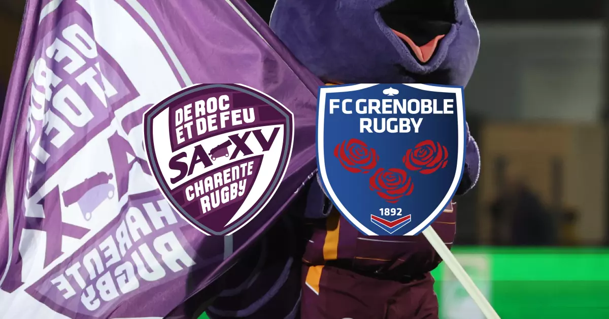 J9 de PRO D2 : succès 34-28 de SA XV Charente face à F.C. Grenoble Rugby.