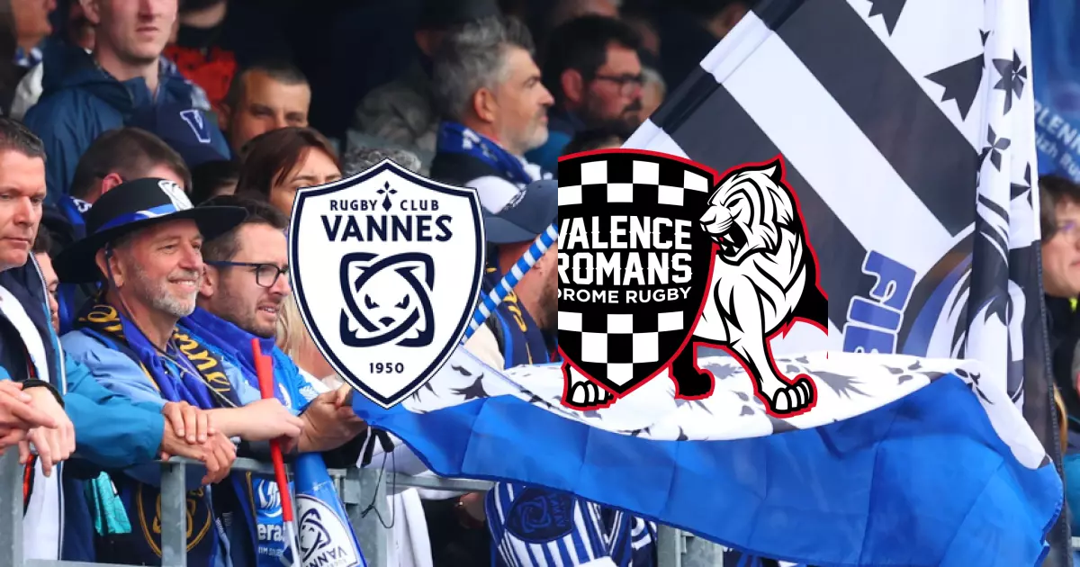 J9 de PRO D2 : Rugby Club Vannes domine 64-10 face à Valence Romans Drôme Rugby
