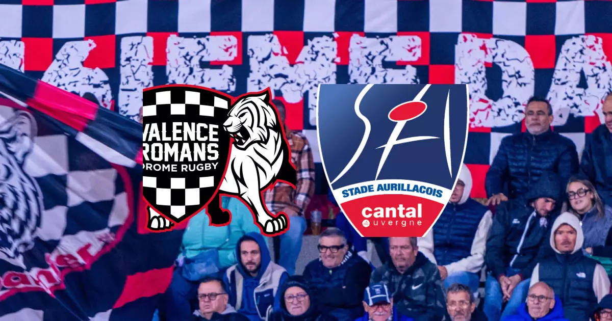 J10 de PRO D2 : Valence Romans Drôme Rugby devance le Stade Aurillacois Cantal Auvergne sur un score de 53-22