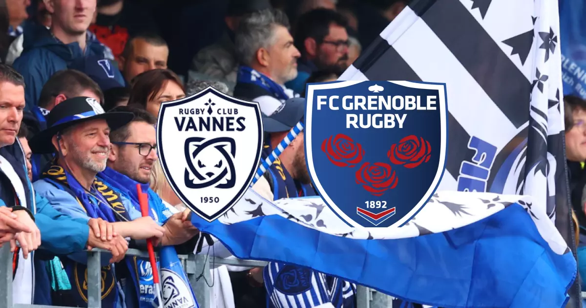 J11 de PRO D2 : Rugby Club Vannes gagne le match face à F.C. Grenoble Rugby 28-18
