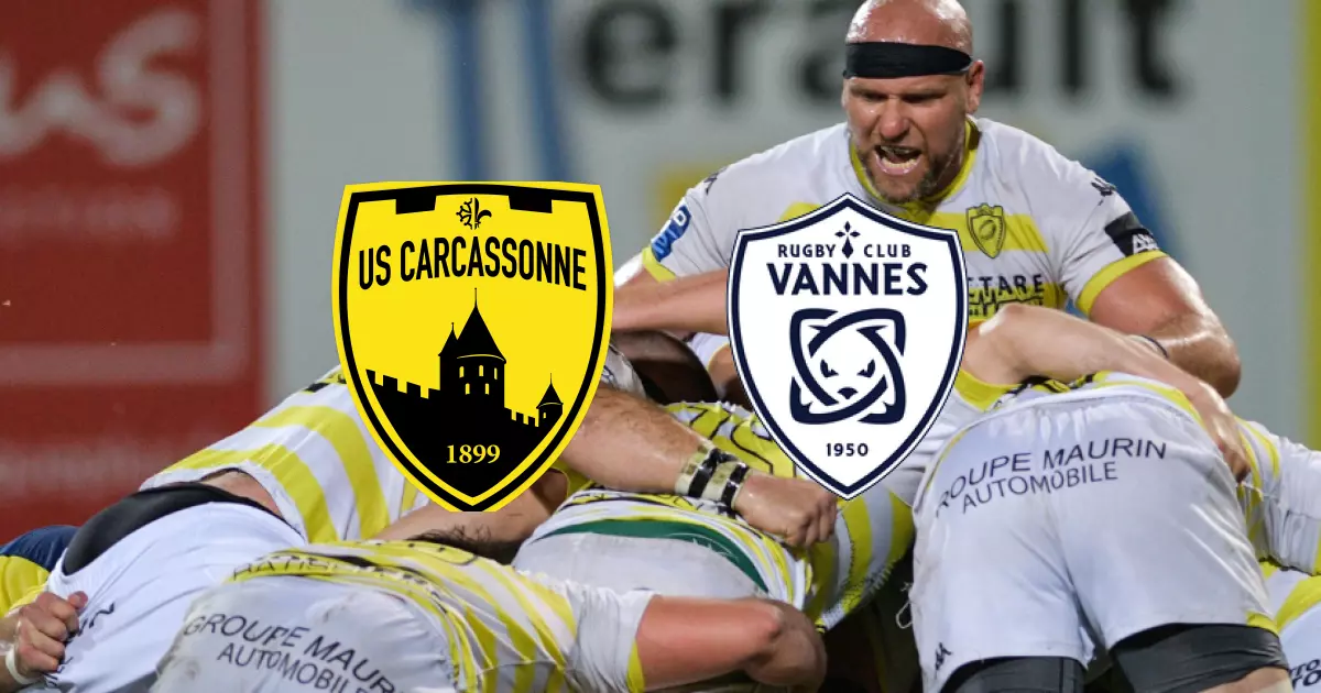 J13 de PRO D2 : Rugby Club Vannes s'octroie un succès 15-52 sur l'US Carcassonne