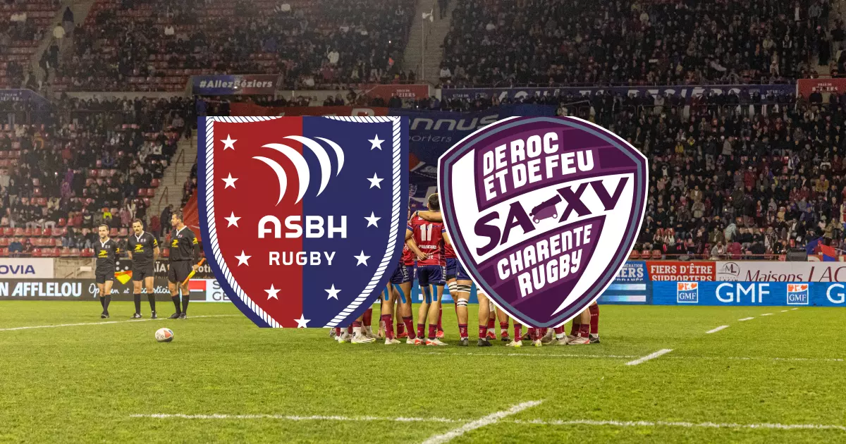 J13 de PRO D2 : SA XV Charente gagne la rencontre face à Béziers Rugby 15-20