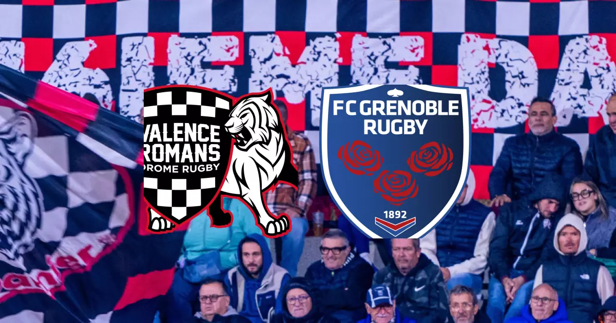 J14 de PRO D2 : Valence Romans Drôme Rugby domine 33-15 face à F.C. Grenoble Rugby