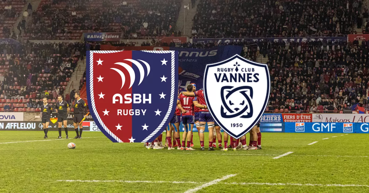 J15 de PRO D2 : Béziers Rugby bat Rugby Club Vannes 23-17