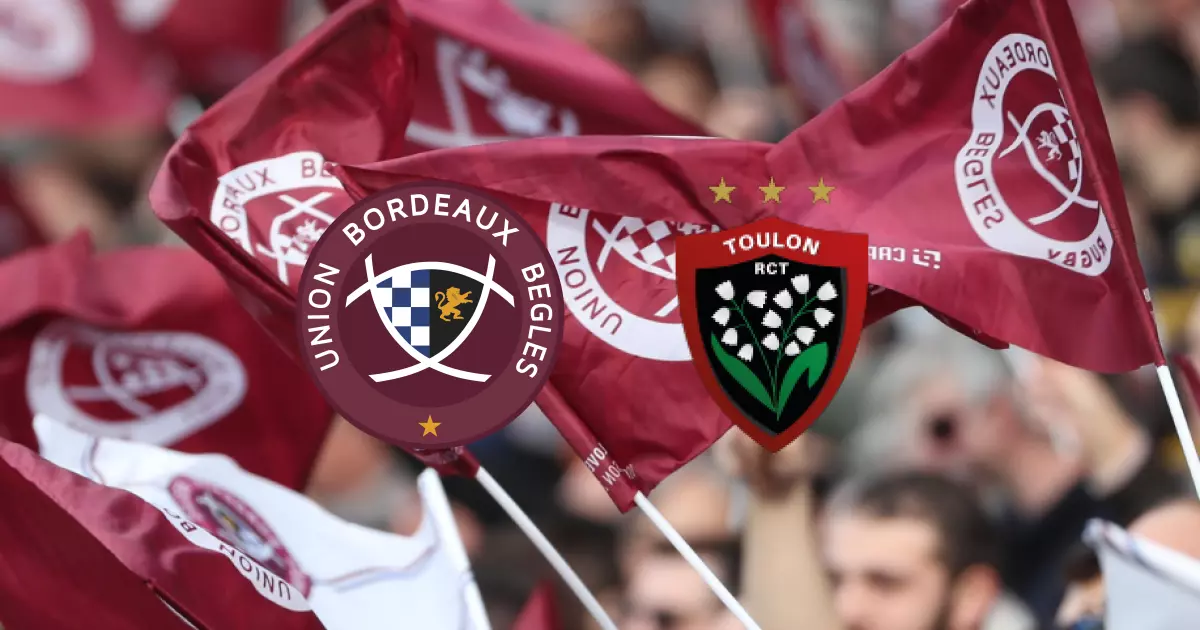 J12 de TOP 14 : l'Union Bordeaux-Bègles bat le RC Toulon sur le score de 46-7