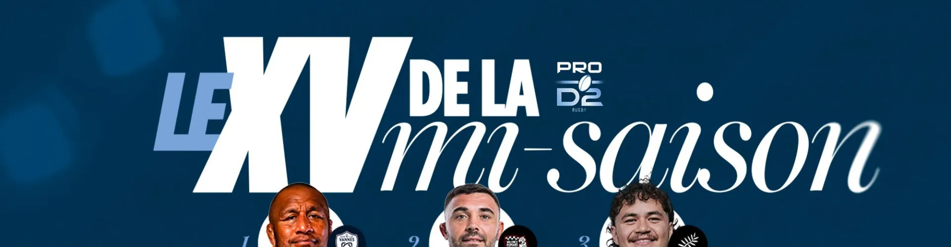 Le XV de la mi-saison de PRO D2 !