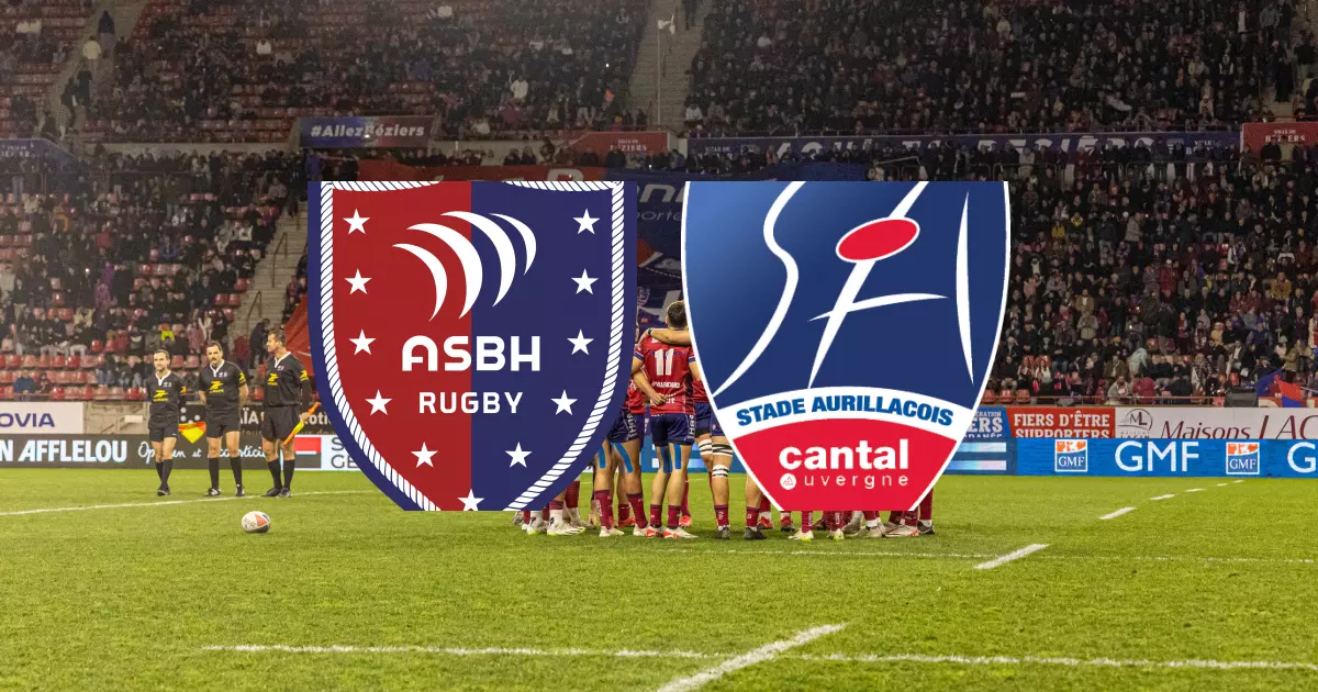 J17 de PRO D2 : Béziers Rugby vainc le Stade Aurillacois Cantal Auvergne 22-7
