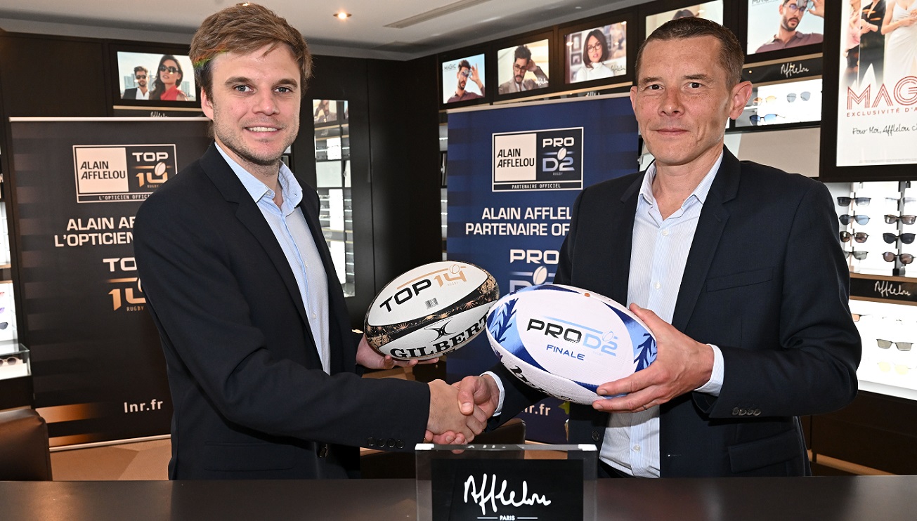 ALAIN AFFLELOU DEVIENT L’OPTICIEN OFFICIEL DU TOP 14 ET DE LA PRO D2