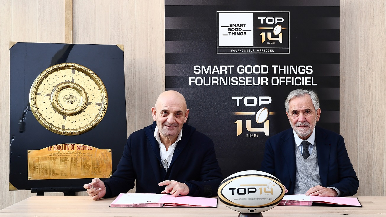 SMART GOOD THINGS DEVIENT FOURNISSEUR OFFICIEL DU TOP 14