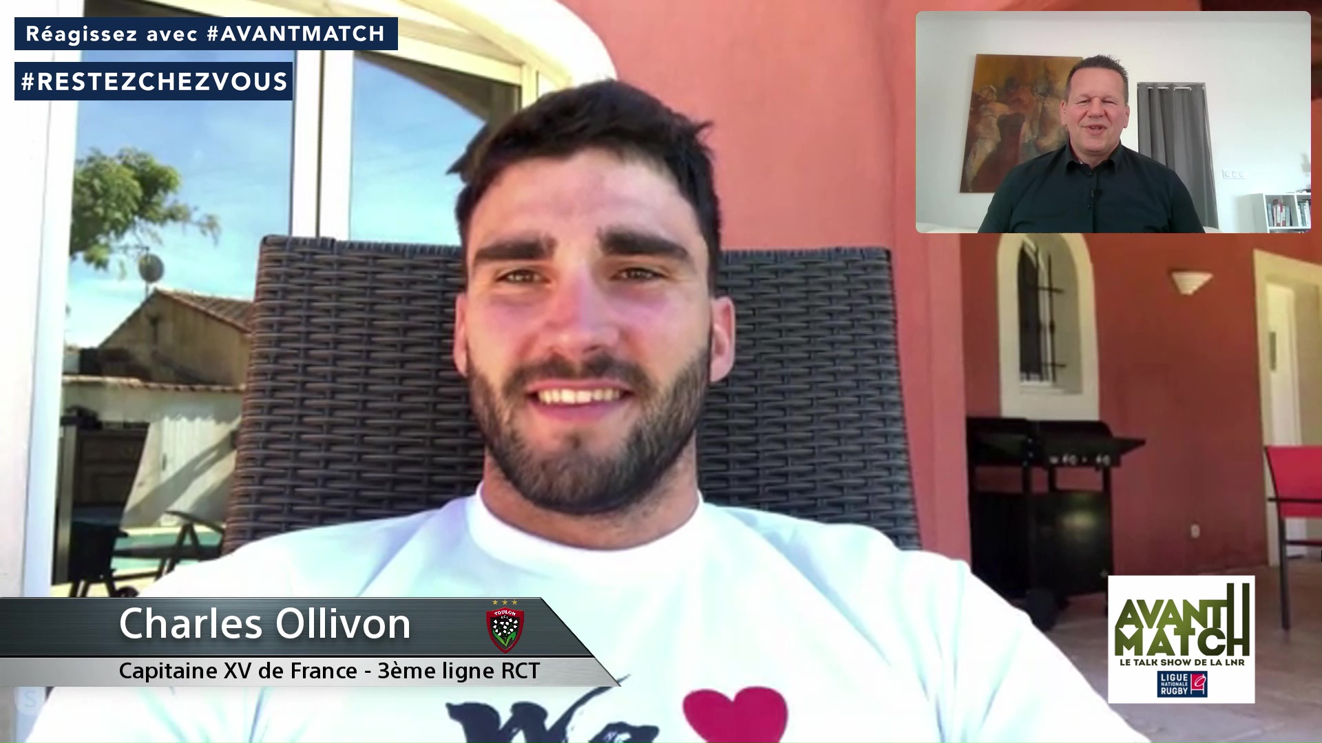 Septième émission "Avant-Match" avec Charles Ollivon comme invité