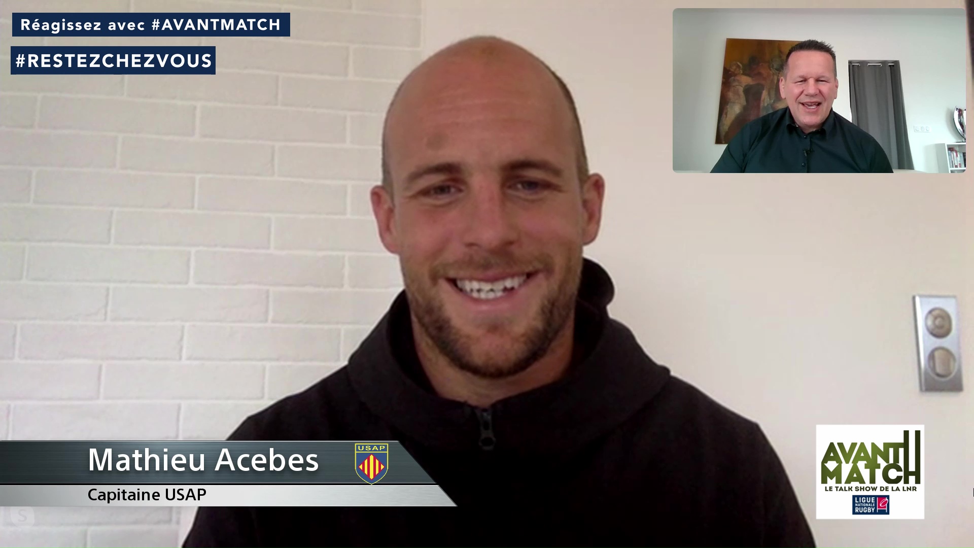 Cinquième émission "Avant-Match" avec Mathieu Acebes comme invité