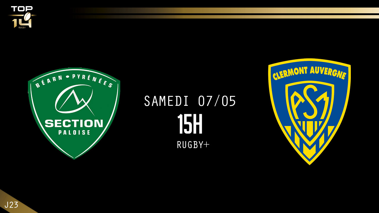 TOP 14, J23 – Pau - Clermont