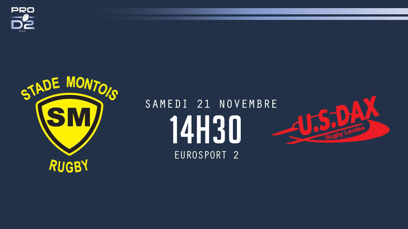 PRO D2, J9 - Mont de Marsan - Dax le 21 novembre à 14h30