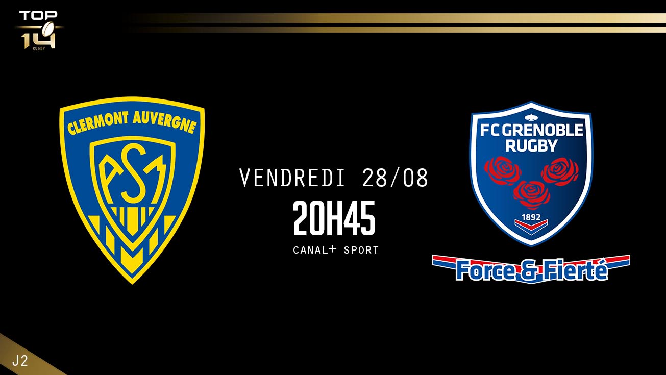 TOP 14, J1 - Clermont – Grenoble