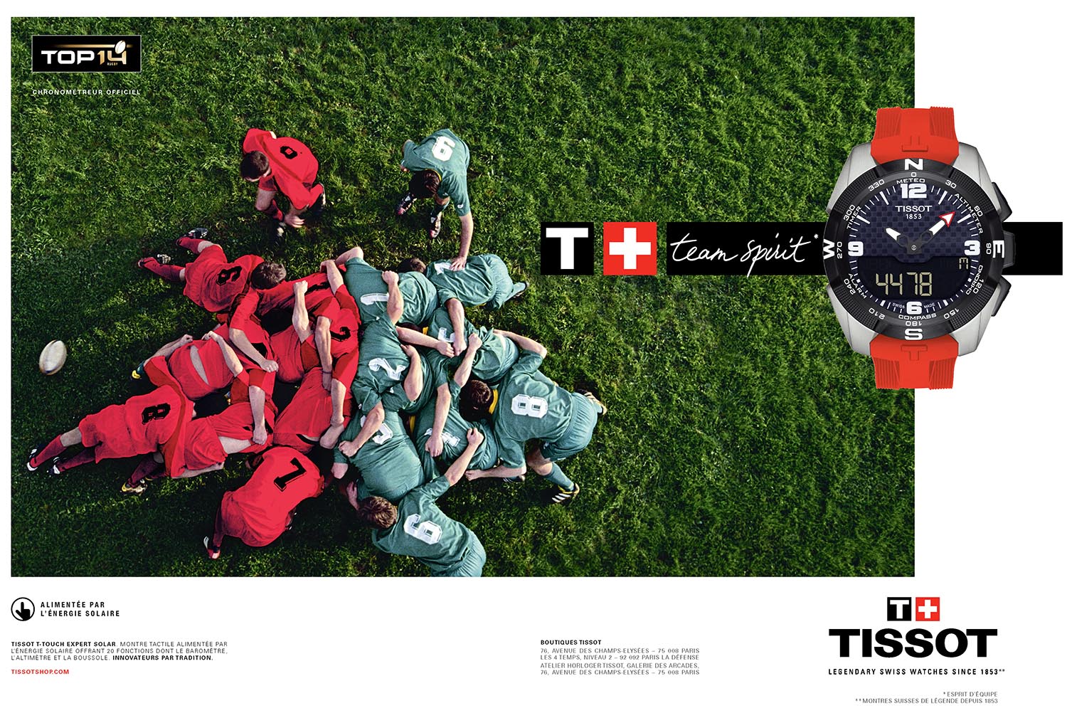Tissot en animation dans ses boutiques des Champs Elysées et de la Défense