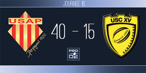PRO D2, J16 - Perpignan - Carcassonne : l'USAP, à nouveau dauphin
