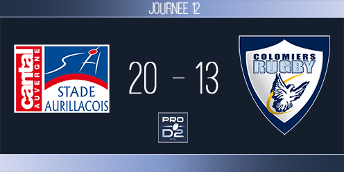 PRO D2, J12 - Aurillac-Colomiers : les Aurillacois écartent la menace