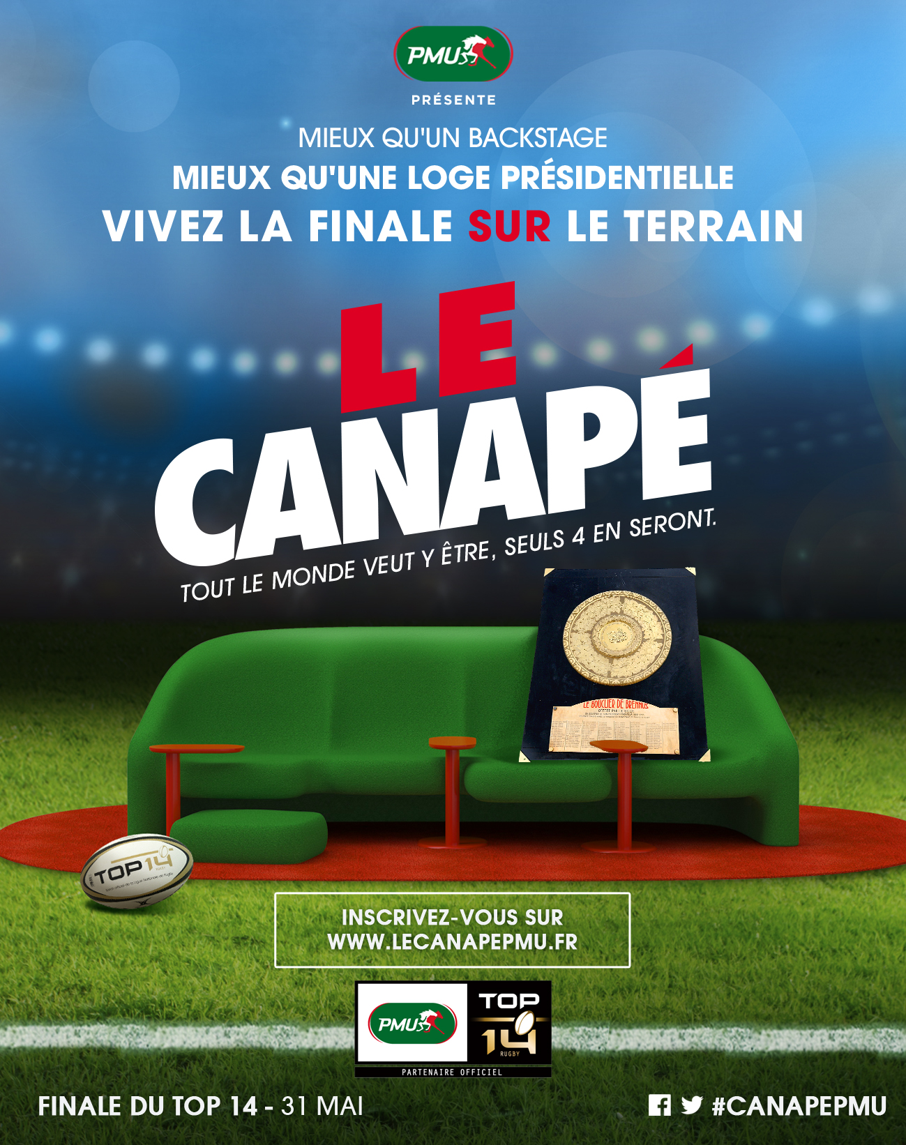 Canapé PMU, Être aux premières loges pour vivre l'exceptionnel